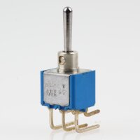 Miniatur Kippschalter blau 3A/250V ON/OFF/ON 6 Pins...