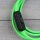 Textilkabel Anschlussleitung 2-5m neon-grün Schalter u. Schutzkontakt Winkelstecker