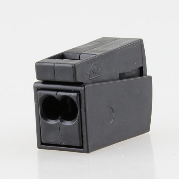WAGO 224-114 Leuchten-Verbindungsklemme 2-polig 0,5–2,5 mm² mit Fingerdrücker