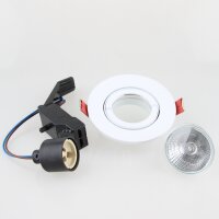 Lumiance GU10 50W Einbaustrahler 95x30mm weiß inkl....