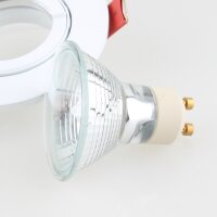 Lumiance GU10 50W Einbaustrahler 95x30mm weiß inkl. Halogenlampe
