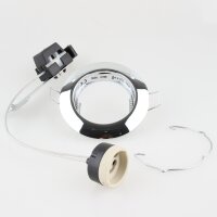 GU10/50W Einbauleuchte Einbaustrahler Chrom inkl. Fassung