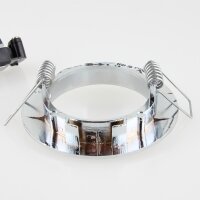 GU10/50W Einbauleuchte Einbaustrahler Chrom inkl. Fassung