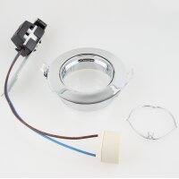 GU10/230V/50W Einbauleuchte Einbaustrahler Chrom inkl....