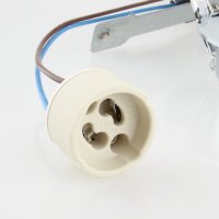 GU10/230V/50W Einbauleuchte Einbaustrahler Chrom inkl....