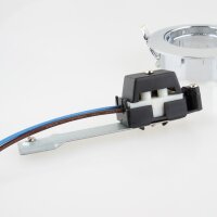 GU10/230V/50W Einbauleuchte Einbaustrahler Chrom inkl. GU10-Fassung