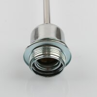 Decken Pendelrohr-Lampe Deckenlampe Deckenleuchte 40cm Chrom mit E27 Fassung