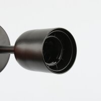 Decken Pendelrohr-Lampe Deckenlampe Deckenleuchte 20cm schwarz matt mit E27 Fassung