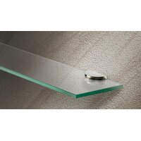 Häfele Klemmtablarträger Bodenträger für Holz und Glas 8-10mm edelstahlfarben