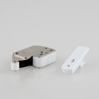 Häfele Schnappverschluss Mini-Latch mit Feder zum Schrauben vernickelt inkl. Gegenstück
