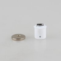 Häfele Magnetverschluss Schnäpper zum Einleimen für 9mm Bohrung Haftkraft 1.8kg weiß