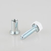 Häfele Verstellschraube M8 mit Muffe 52 mm,...