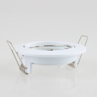 LEDmaxx Decken Einbaurahmen A68mm weiß rund schwenkbar für GU5.3/GU10 Leuchtmittel