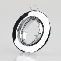 LEDmaxx Decken Einbaurahmen A68mm chrom rund schwenkbar...