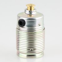 E27 Lampenfassung Metall Gewindemantel vermessingt...