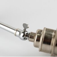 Decken Pendelrohr-Lampe Deckenlampe Deckenleuchte schwenkbar 20cm verchromt mit E27 Vintage Fassung