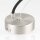 Lampen-Baldachin 80x25mm Metall Edelstahloptik mit Stahlseil und Zugentlastung