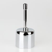 Lampen-Baldachin 62x63mm Metall verchromt mit Pendelrohr...