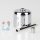 Lampen-Baldachin 62x63mm Metall verchromt mit Pendelrohr & Zugentlaster