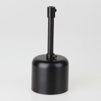 Lampen-Baldachin 62x63mm Metall schwarz mit Pendelrohr...