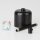 Lampen-Baldachin 62x63mm Metall schwarz mit Pendelrohr & Zugentlaster