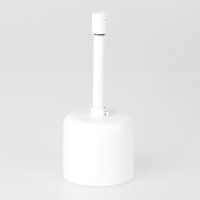 Lampen-Baldachin 62x63mm Metall weiß mit Pendelrohr...