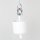 Lampen-Baldachin 62x63mm Metall weiß mit Pendelrohr & Zugentlaster