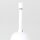 Lampen-Baldachin 90x61mm Metall weiß mit Pendelrohr & Zugentlaster