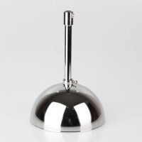 Lampen-Baldachin 50x100mm Metall verchromt mit Pendelrohr...