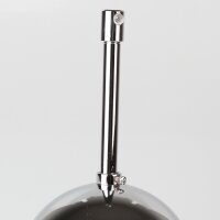 Lampen-Baldachin 50x100mm Metall verchromt mit Pendelrohr...