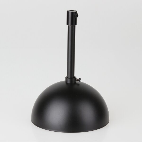 Lampen-Baldachin 50x100mm Metall schwarz mit Pendelrohr & Zugentlaster