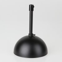 Lampen-Baldachin 50x100mm Metall schwarz mit Pendelrohr...