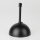 Lampen-Baldachin 50x100mm Metall schwarz mit Pendelrohr & Zugentlaster