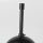 Lampen-Baldachin 50x100mm Metall schwarz mit Pendelrohr & Zugentlaster