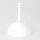 Lampen-Baldachin 50x100mm Metall weiß mit Pendelrohr & Zugentlaster