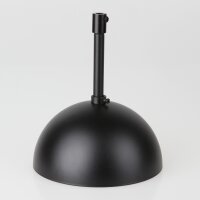 Lampen-Baldachin 120x62mm Metall schwarz mit Pendelrohr...
