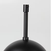Lampen-Baldachin 120x62mm Metall schwarz mit Pendelrohr...