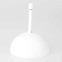 Lampen-Baldachin 120x62mm Metall weiß mit...
