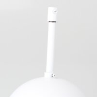 Lampen-Baldachin 120x62mm Metall weiß mit...