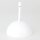 Lampen-Baldachin 120x62mm Metall weiß mit Pendelrohr & Zugentlaster