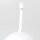 Lampen-Baldachin 120x62mm Metall weiß mit Pendelrohr & Zugentlaster