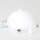 Lampen-Baldachin 120x62mm Metall weiß mit Pendelrohr & Zugentlaster