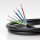 PVC-Lampenkabel Elektro-Kabel Stromkabel Rundkabel schwarz 5-adrig 5x0,75mm² - Meterware