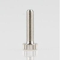 M3 Rändelschraube 5,5x14 mm Messing vernickelt