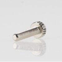 M3 Rändelschraube 5,5x14 mm Messing vernickelt