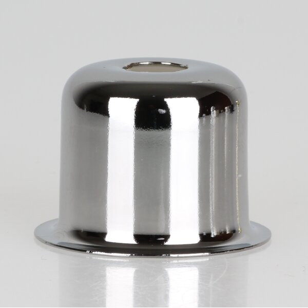 E14 Fassungshülse Metall verchromt 27x30mm Zierhülse für Lampenfassungen