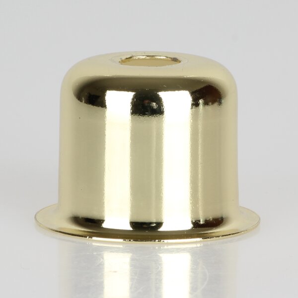 E14 Fassungshülse Metall vermessingt 27x30mm Zierhülse für Lampenfassungen