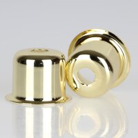 E14 Fassungshülse Metall vermessingt 27x30mm...
