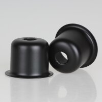 E14 Fassungshülse Metall schwarz 27x30mm...
