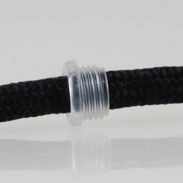 Isolierungs-Gewindenippel 12x7mm Transparent M10x1 – Durchgang 6,8mm